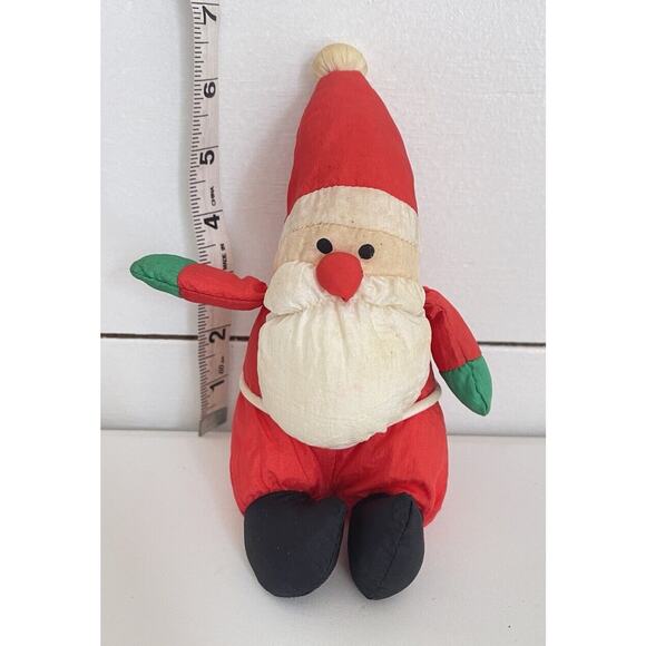 Vintage Sears Soft Dreams Nylon Santa Claus 5" Stuffed Toy Plush - Picture 1 of 5